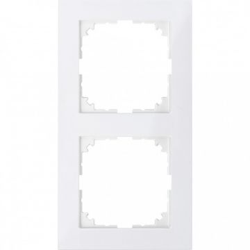 Merten M-Pure 2-voudig afdekraam - polarwit glanzend (MEG4020-3619)