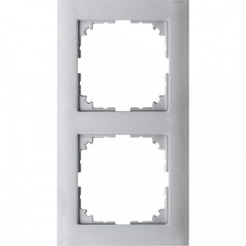 Schneider Electric M-Pure 2-voudig afdekraam - aluminium (MEG4020-3660)