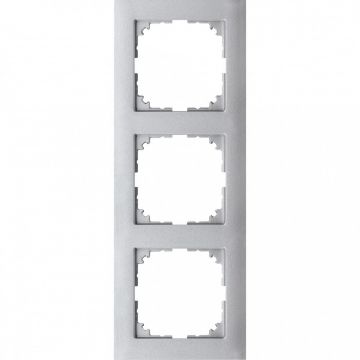 Schneider Electric M-Pure 3-voudig afdekraam - aluminium (MEG4030-3660)