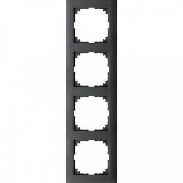 Merten M-Pure 4-voudig afdekraam - antraciet (MEG4040-3614)