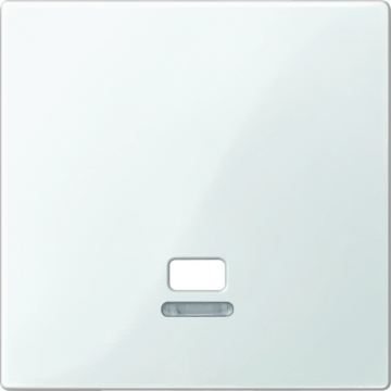 Schneider Electric systeem M centraalplaat met controlevenster voor trekschakelaar - polarwit glanzend (MTN3380-0319)