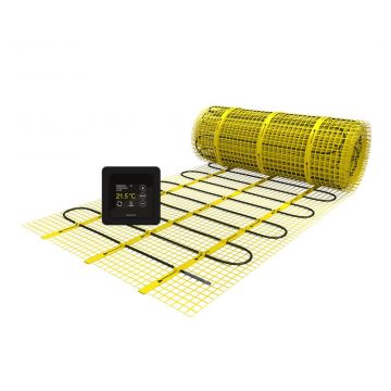 MAGNUM elektrische vloerverwarming 1m2 150W + WiFi thermostaat zwart (210205)