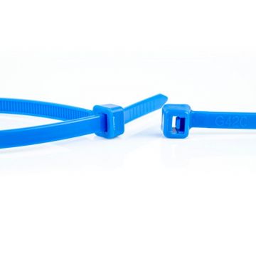 WKK tie wraps 4.8x200mm blauw - per 100 stuks (110126671)