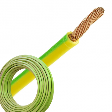 Aansluitdraad 2.5 mm2 geel/groen per 5 meter