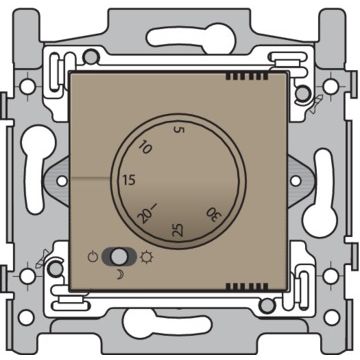 Niko elektronische thermostaat 230V - brons (123-88001)