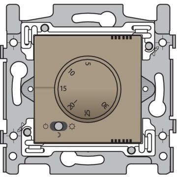 Niko elektronische thermostaat 230V - brons (123-88001)