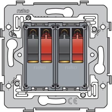 Niko Basiselement - Luidsprekercontactdoos 2-voudig 170-79701