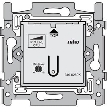 Niko Basiselement - Dimmer Tip LED 2-100W 310-02801