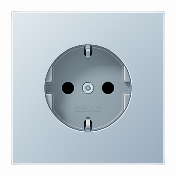 JUNG AL1520N stopcontact met randaarde 1-voudig aluminium