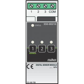 Niko sensormodule 3 ingangen - Home Control (550-00210)