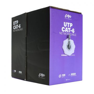 EMhub UTP CAT6 kabel rol van 100 meter
