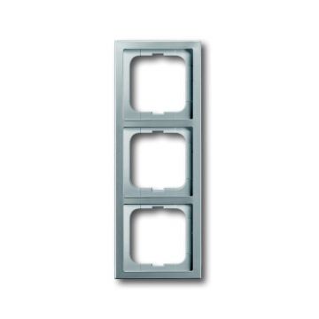 ABB Busch-Jaeger afdekraam 3-voudig - Pure stainless steel (1723-866K)