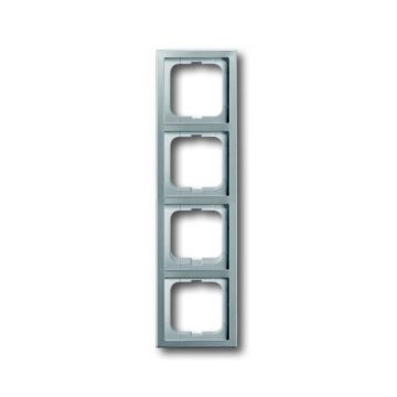ABB Busch-Jaeger afdekraam 4-voudig - Pure stainless steel(1724-866K)