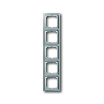 ABB Busch-Jaeger afdekraam 5-voudig - Pure stainless steel (1725-866K)