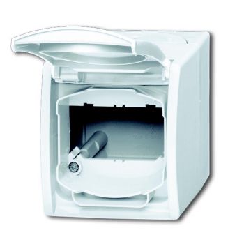 ABB Busch-Jaeger leeg huis voor inzet opbouw IP44 - Ocean alpin wit (1758 WN-54)