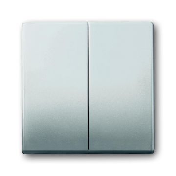 ABB Busch-Jaeger tweedelige wip wissel/wisselschakelaar - Pure stainless steel (1785-866)