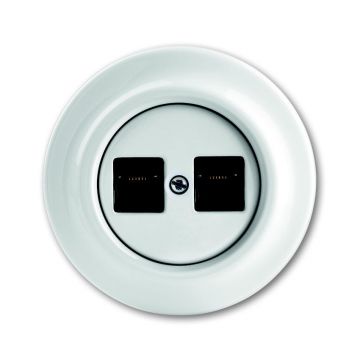 ABB Busch-Jaeger Afdekking 2 x modular jack draagring 1814 - Decento (1800 J-64)
