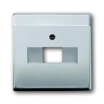 ABB Busch-Jaeger centraalplaat voor datadoos 1 x RJ45 - Pure stainless steel (1803-866 BJ)