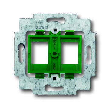 ABB Busch-Jaeger ABB Busch-Jaeger draagring 2 x met groene inzet voor Modular Jack connectors axcent 1810) (axcent 1810)