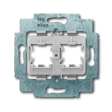 ABB Busch-Jaeger draagring 2x met grijs inzet voor Modular Jack connectors - axcent (1820)