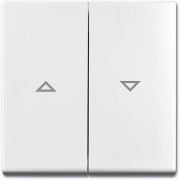 ABB Busch-Jaeger tweedelige wip jaloezieschakelaar - Busch-balance SI zuiver wit (2504-914)