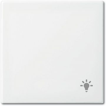 ABB Busch-Jaeger bedieningswip voor wissel/kruis en pulsdrukker met symbool 'licht' - Busch-balance zuiverwit (2520 LI-914)