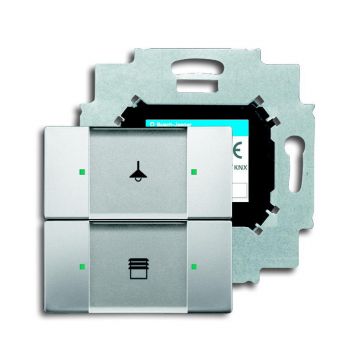 ABB Busch-Jaeger KNX sensor 2-voudig met busaankoppelaar - pure-rvs (6126/01-866)