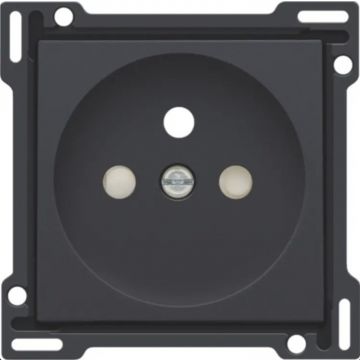 Niko Afwerkingsset voor wandcontactdoos met penaarde en kinderbescherming (122-66601)