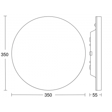 STEINEL plafonniere 16W 1900lm warm wit 3000K wit (067854)