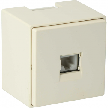 ATTEMA DP25 datapunt opbouw RJ45 CAT-5e crème - per 10 stuks (AT5592)