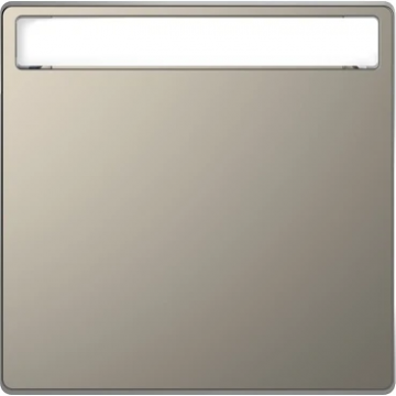 Merten by Schneider Electric bedieningswip wisselschakelaar met tekstvenster - Systeem-D nikkel metallic (MEG3360-6050)