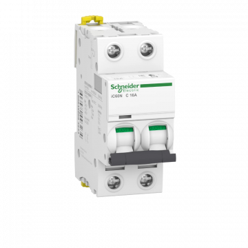 Schneider Electric iC60N installatieautomaat 2-polig 16A C-kar (A9F79216)