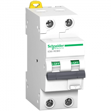 Schneider Electric Acti9 IC60 aardlekautomaat 2-polig 16A 30mA C-karakteristiek (A9D17216)