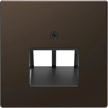 Merten by Schneider Electric centraalplaat data RJ45 2-voudig voor UAE basiselement - Systeem-D mocca metallic (MEG4522-6052)