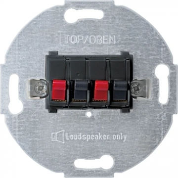 Merten by Schneider Electric basiselement luidspreker aansluiting 2-voudig - System-M antraciet (467014)