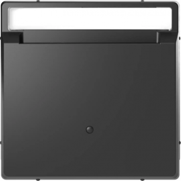 Merten by Schneider Electric centraalplaat kaartschakelaar met tekstvenster - Systeem-D antraciet (MEG3854-6034)