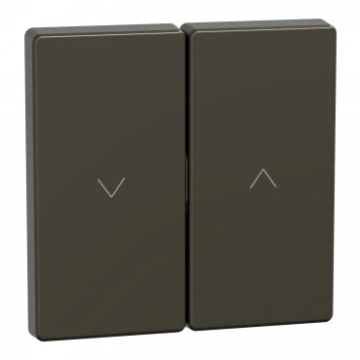 Merten by Schneider Electric bedieningswip jaloezieschakelaar met pijl opdruk - Systeem-D mocca metallic (MEG3855-6052)