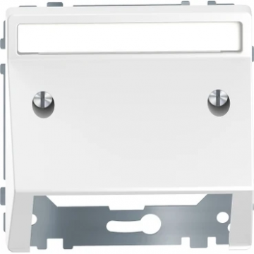 Merten by Schneider Electric afdekkap schuin voor inbouw basissokkel - Systeem-D lotuswit (MEG4540-6035)