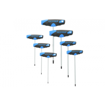 GEDORE torxsleutelset T-greep met zijpunt TX T10-T40 7-delig (2142 TX-007)