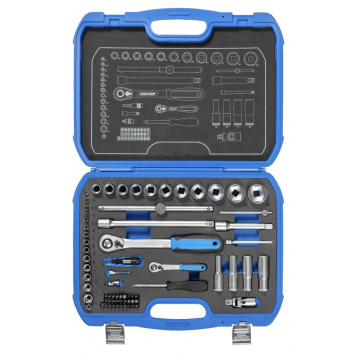 GEDORE dopsleutelset 1/4"+1/2" 69-delig (19 BMC 20)