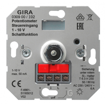 Gira Potentiom. stuuring.1-10V schakelfct Basiselement