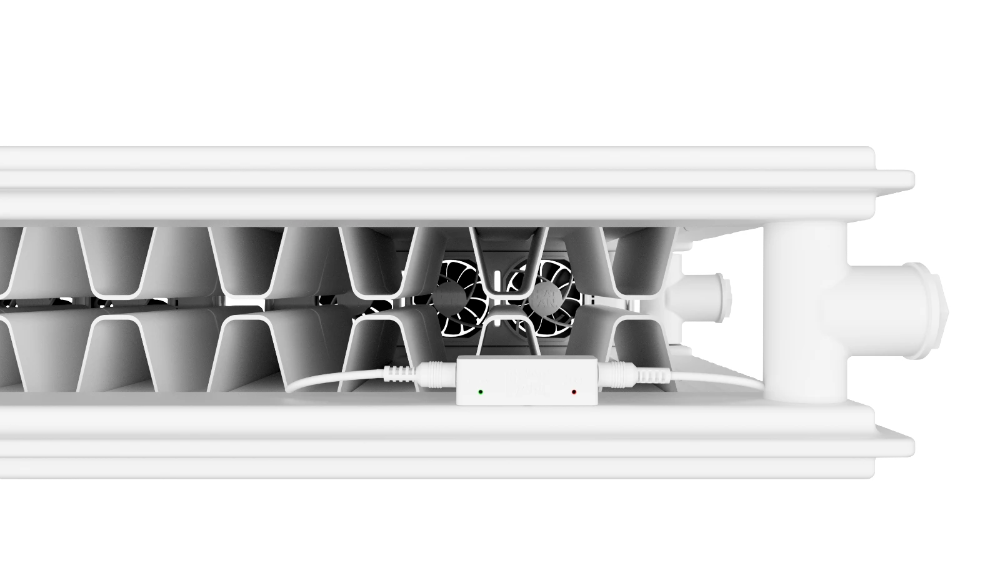 Miniatuur van Heatfan radiator ventilator 3-voudig wit - set 1 stuk (56196)