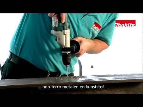 Miniatuur van Makita accu combihamer SDS-plus met snelwisselboorkop 2J incl. stofafzuiging 18V basic body in Mbox (DHR243ZJW)