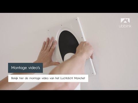 Miniatuur van Ubbink luchtdicht doorvoermanchet Ø150-186mm 0 graden - wit (0188450)