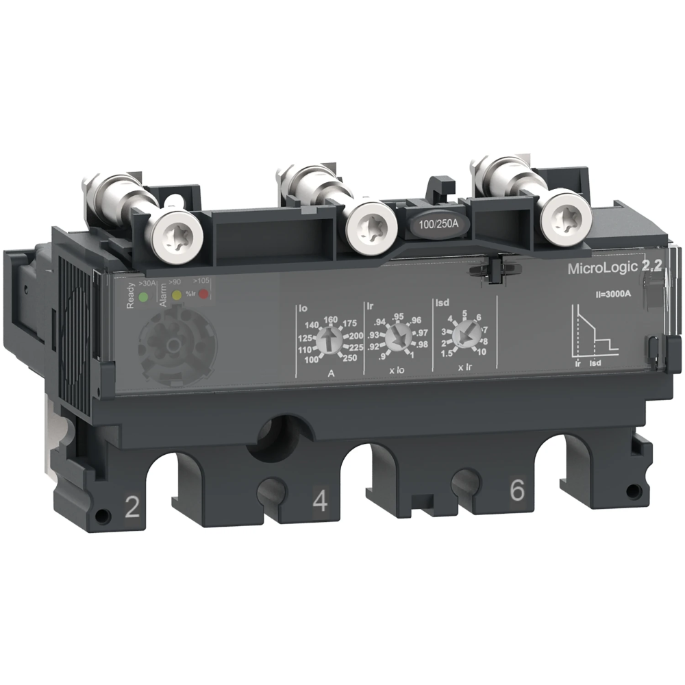 Miniatuur van Schneider Electric ComPacT - Trip unit - NSX100 - AC - 3P3D - 40A - 2.2