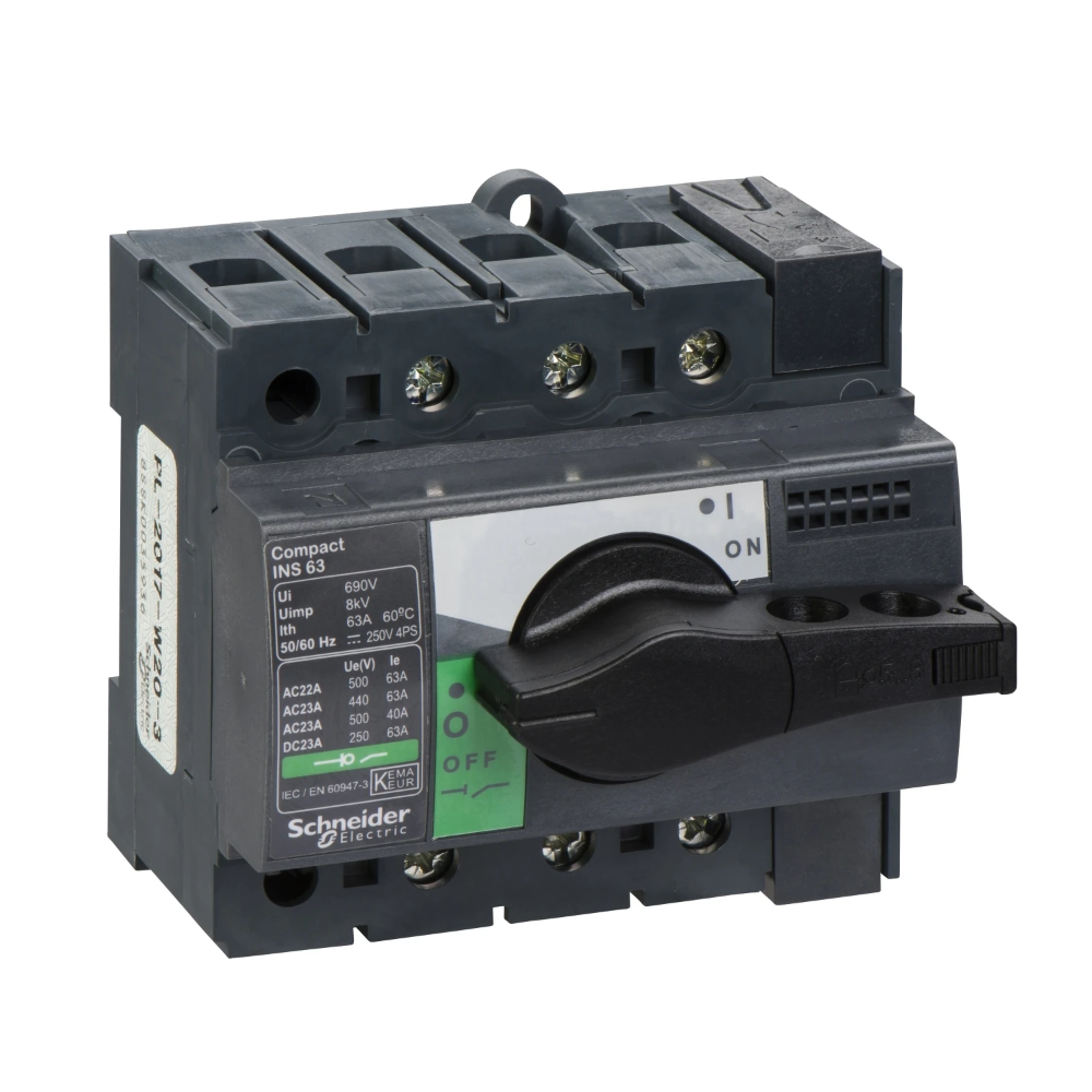 Miniatuur van Schneider Electric Compact INS63 3P - Lastscheider - Vast - Zwart