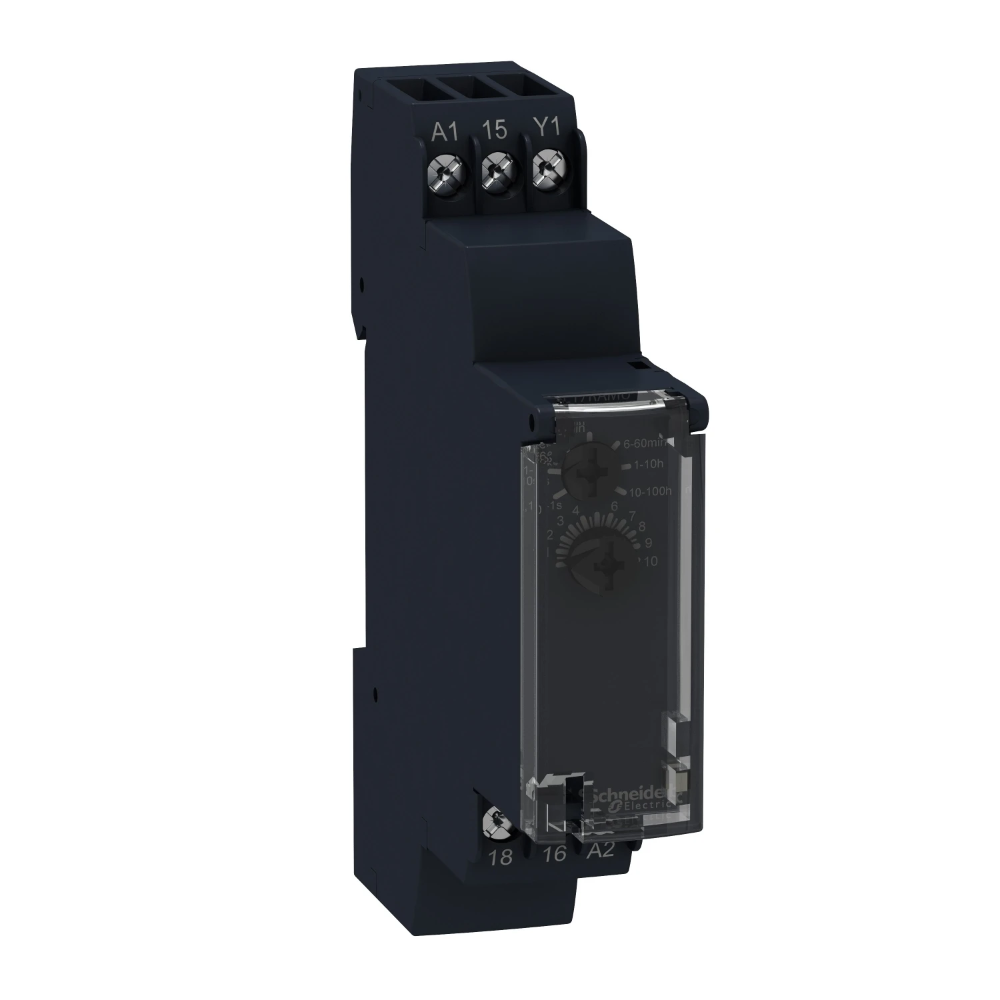 Miniatuur van Schneider Electric Harmony - Tijdrelais - Opkomend vertraagd - 1s-100h - 24-240V AC - 1OC