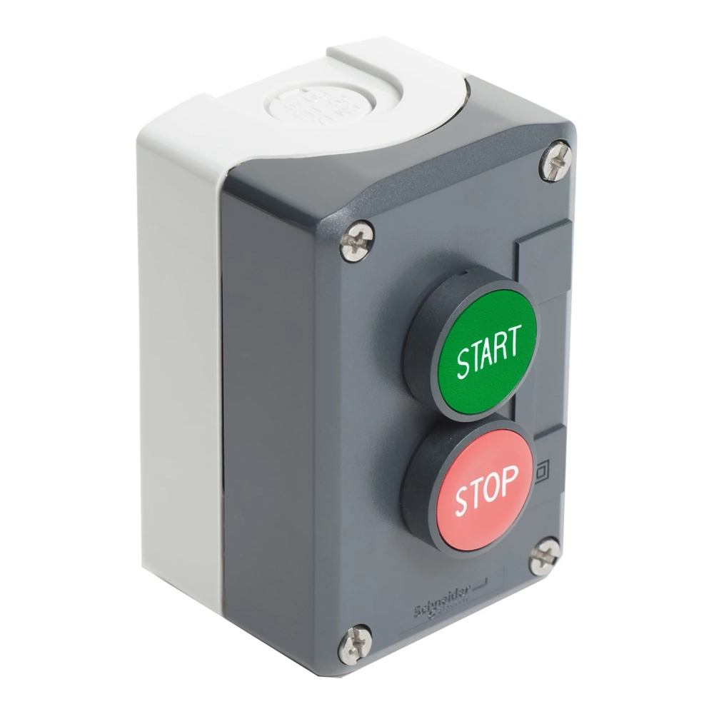 Miniatuur van Schneider Electric Harmony XAL-D - Drukknopkast - 2 koppen groen / rood - Ø22mm - Grijs