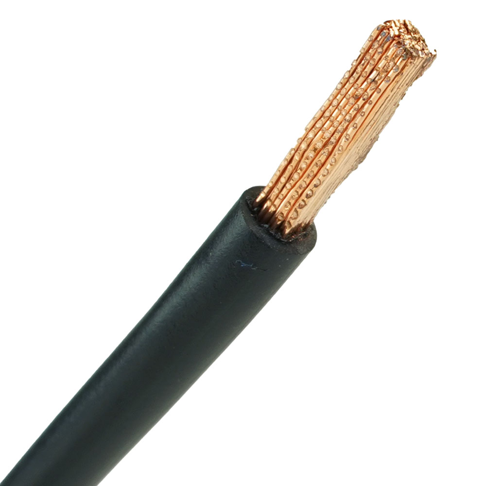 Aansluitdraad H07V2-K 4 mm2 twin zwart 490/190 mm soepele kern en geperste uiteinden