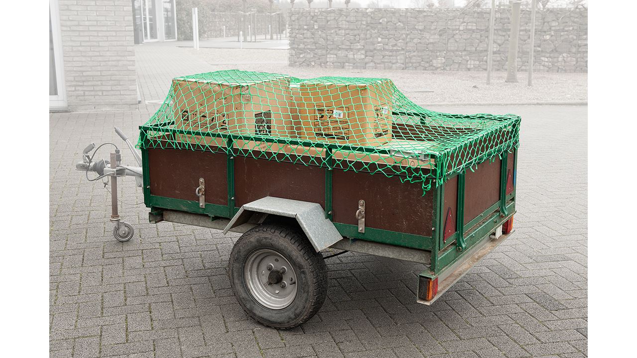 Miniatuur van Kreator aanhangwagen net in opbergtas 1,5X2,2m - groen (KRT555200)
